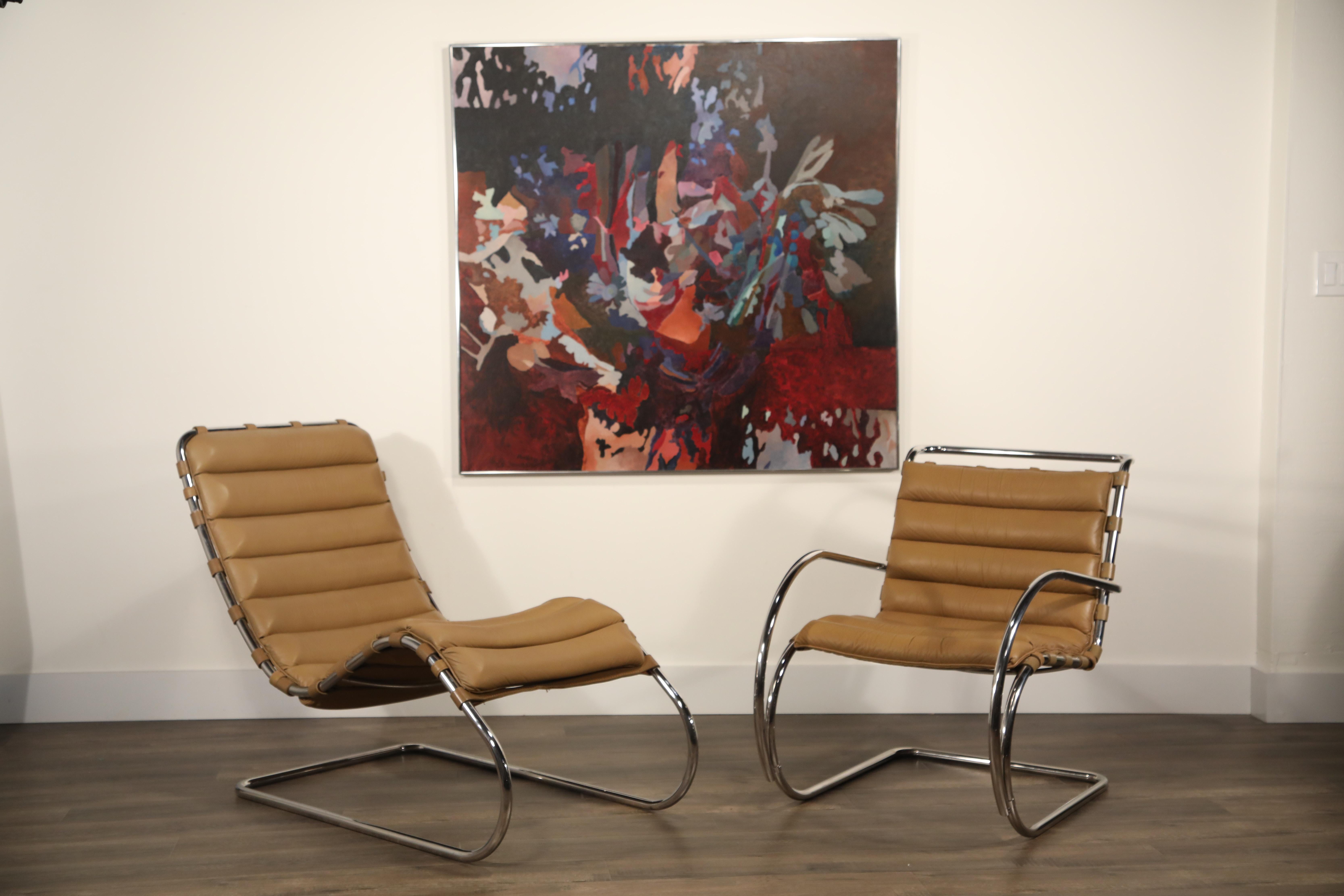 MR Chaise Lounge Chair by Mies van der Rohe for Knoll International, Signed 1978 3