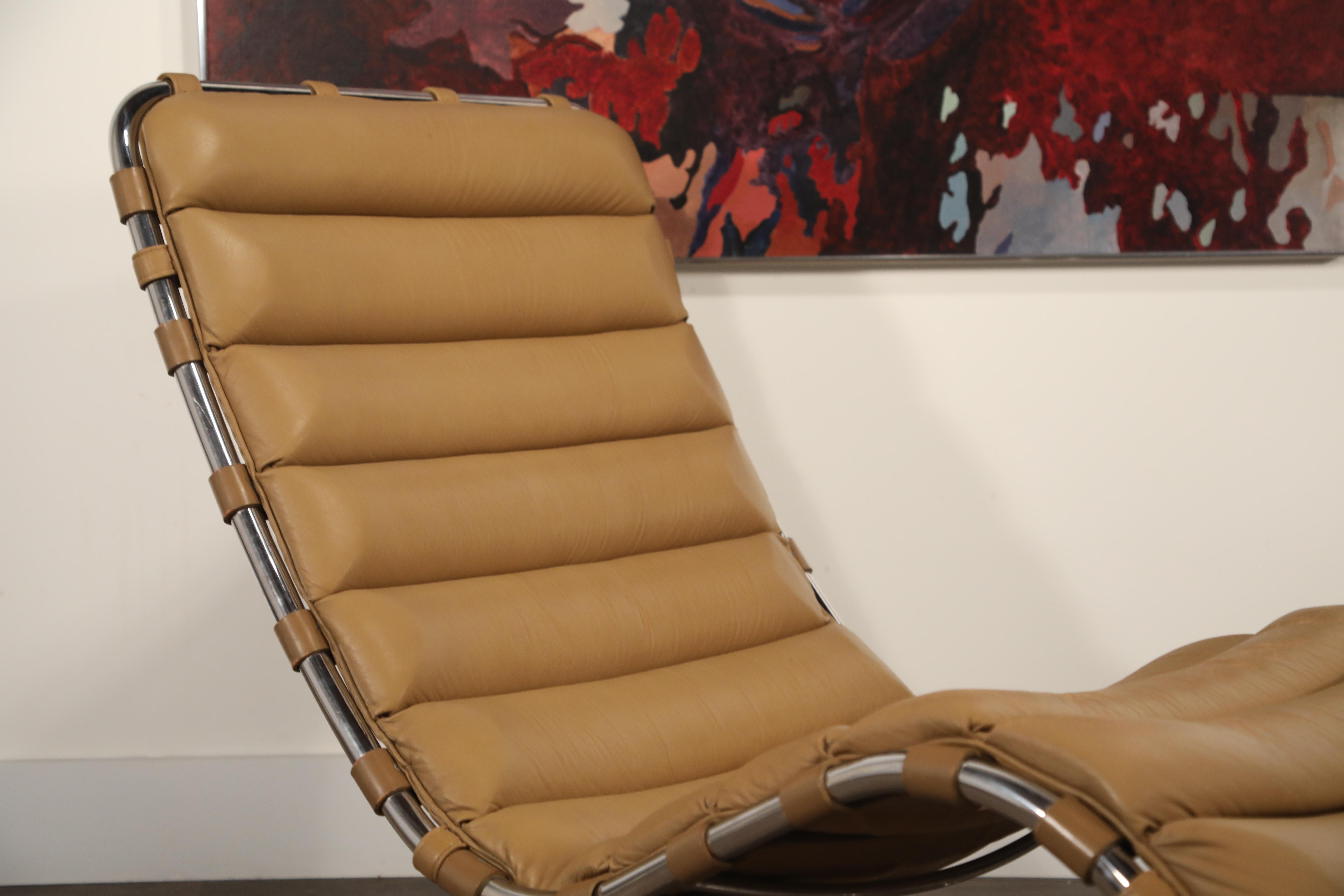 MR Chaise Lounge Chair by Mies van der Rohe for Knoll International, Signed 1978 8