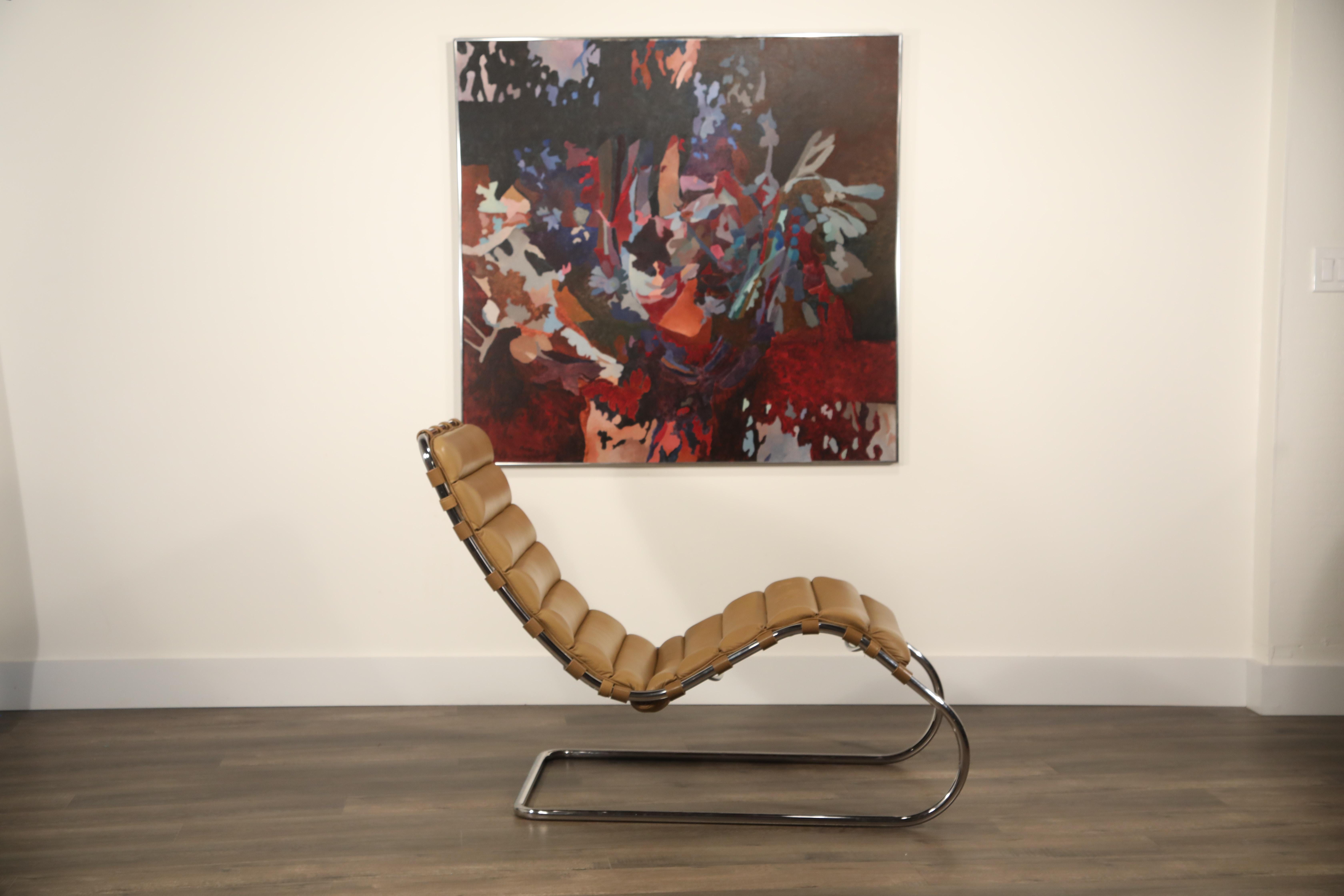 MR Chaise Lounge Chair von Mies van der Rohe für Knoll International:: signiert 1978 (Moderne der Mitte des Jahrhunderts)