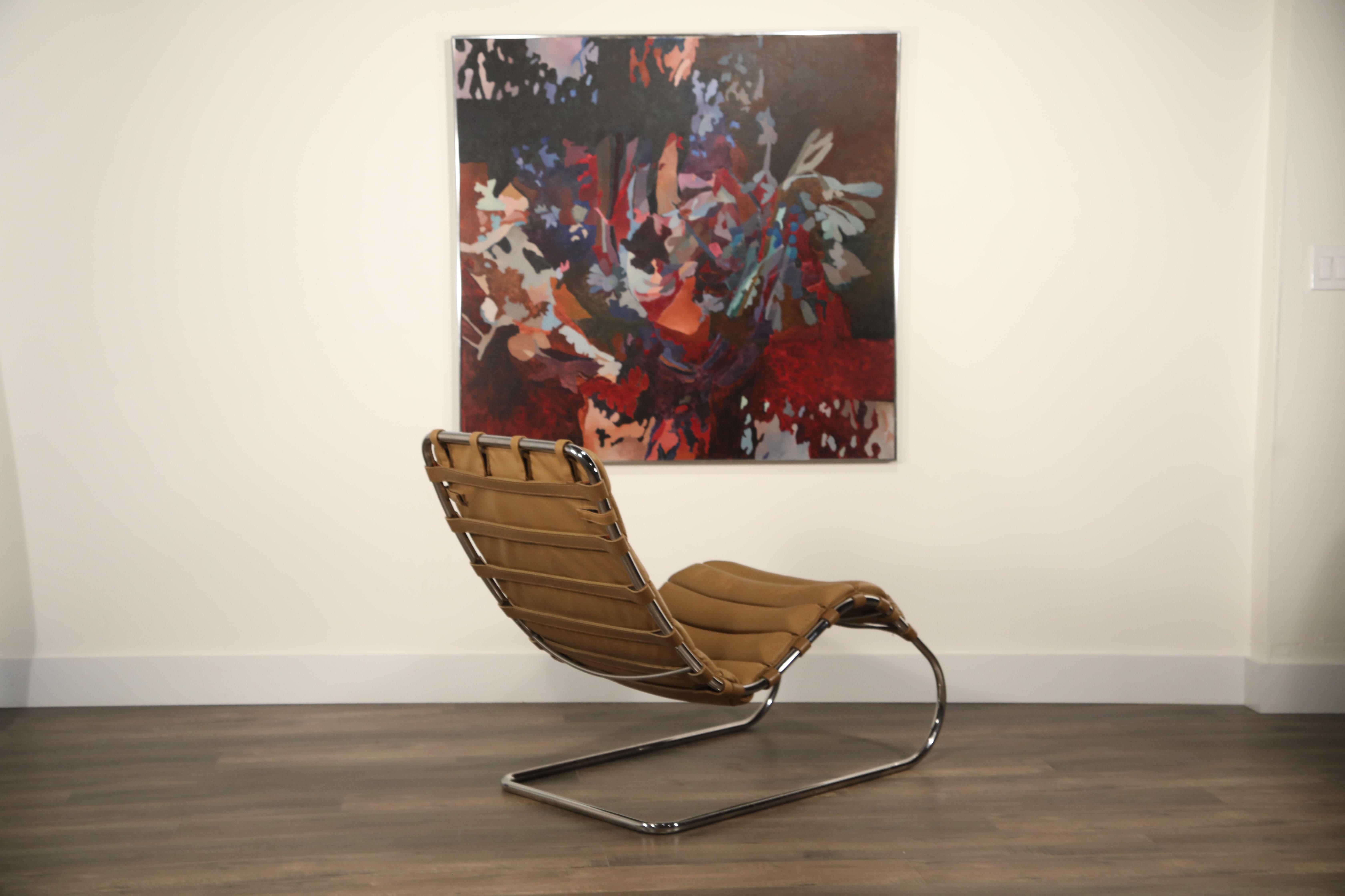 American MR Chaise Lounge Chair by Mies van der Rohe for Knoll International, Signed 1978