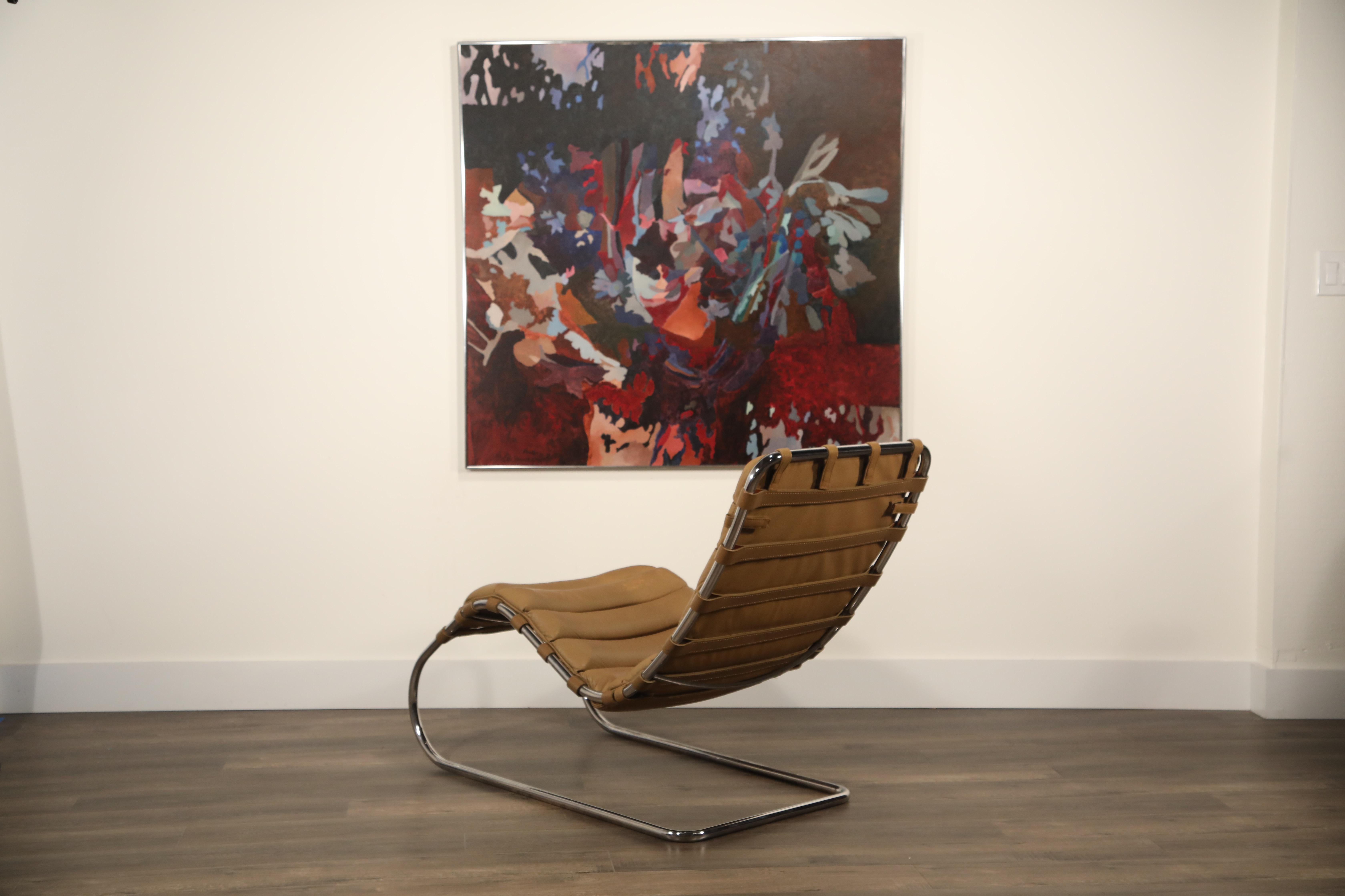 MR Chaise Lounge Chair by Mies van der Rohe for Knoll International, Signed 1978 In Excellent Condition In Los Angeles, CA