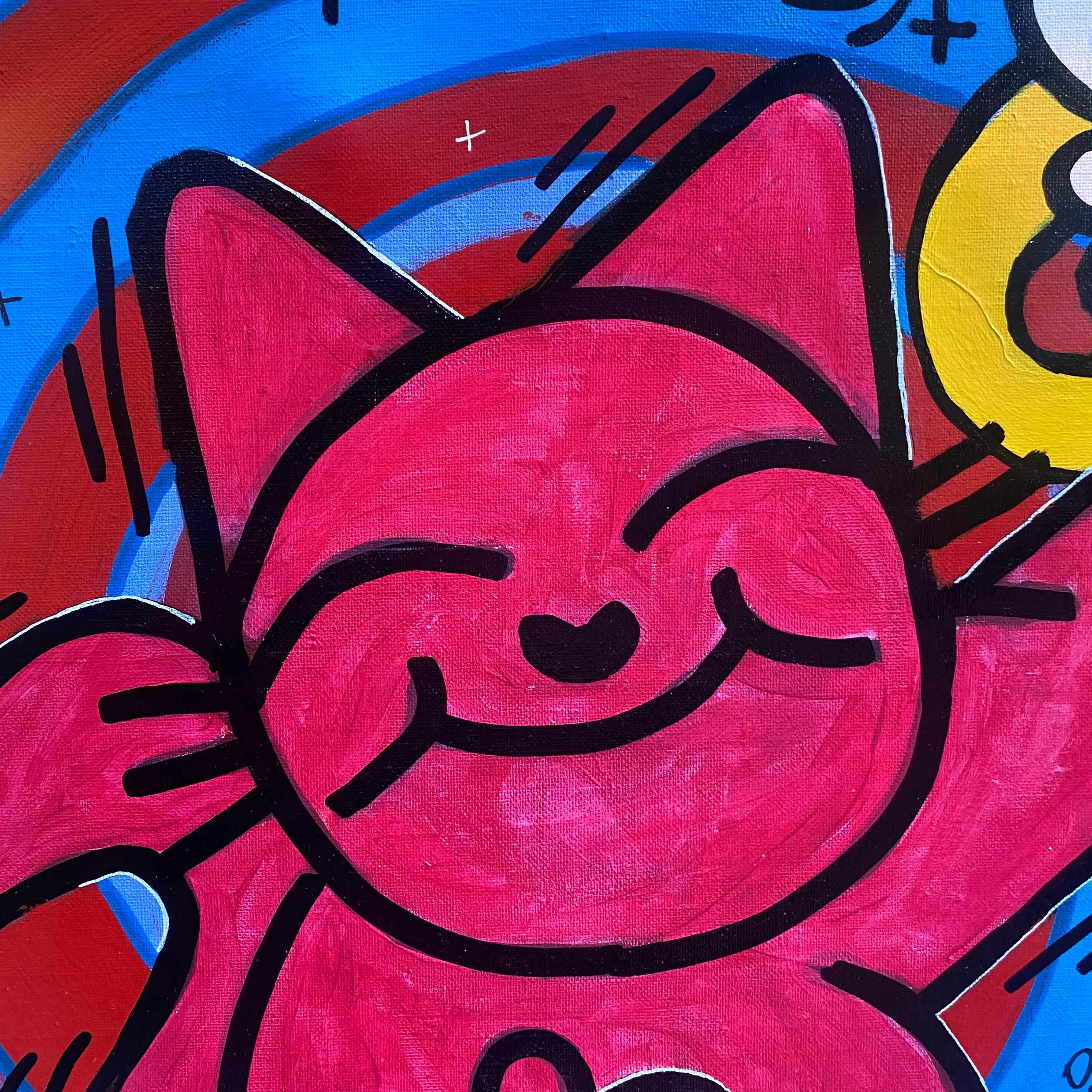 Herr Chat  Rot und gelb  2024 (21. Jahrhundert und zeitgenössisch) im Angebot