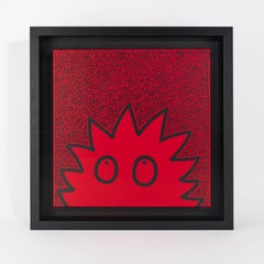 Mirada puntiaguda  Cuadro único obra de arte abstracta firmada enmarcada