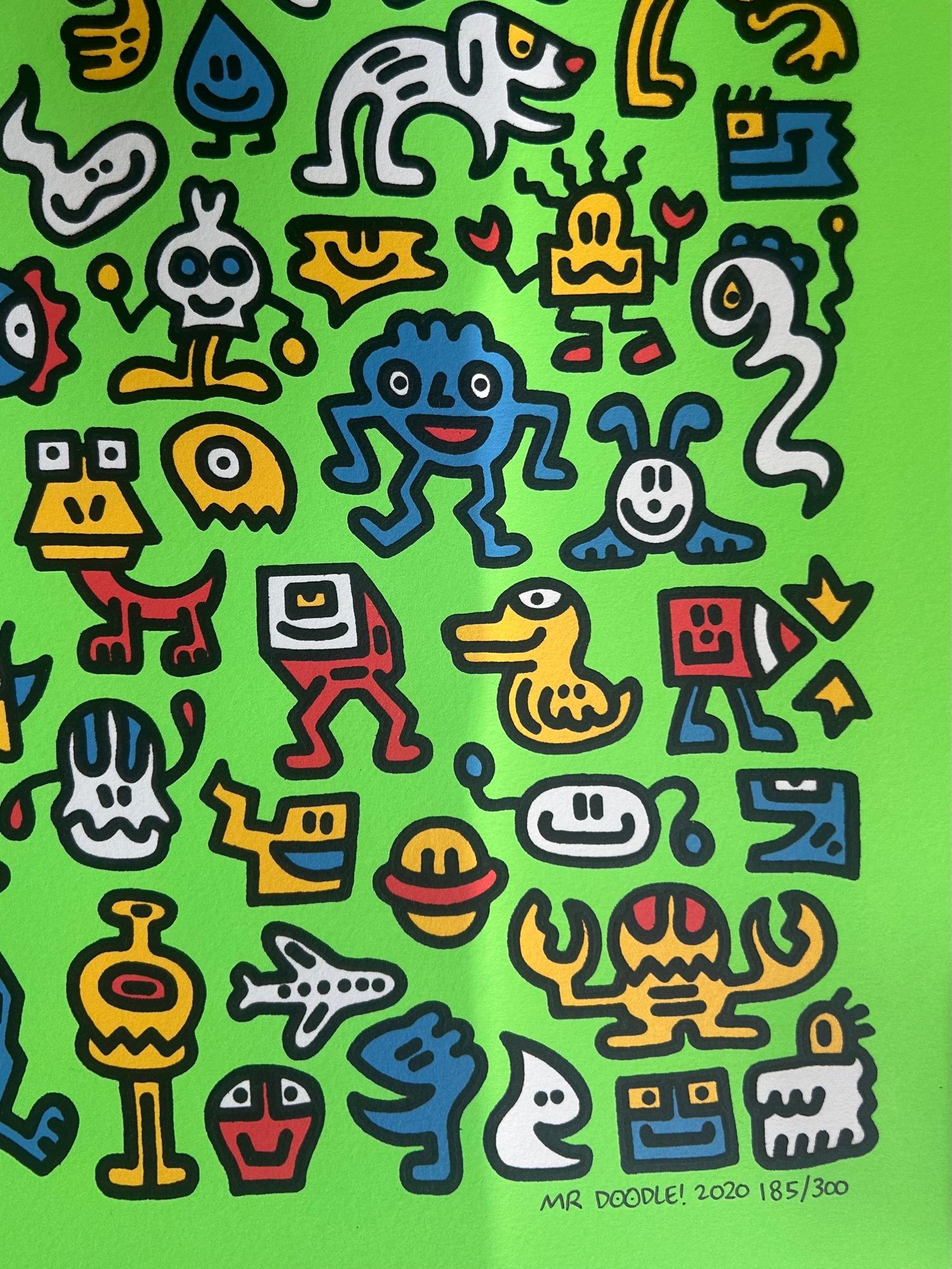Fremde Stadt – Print von Mr Doodle