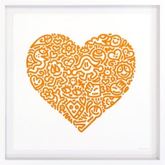 Pop Heart - Bird Joy (serigrafia incorniciata e firmata a mano)