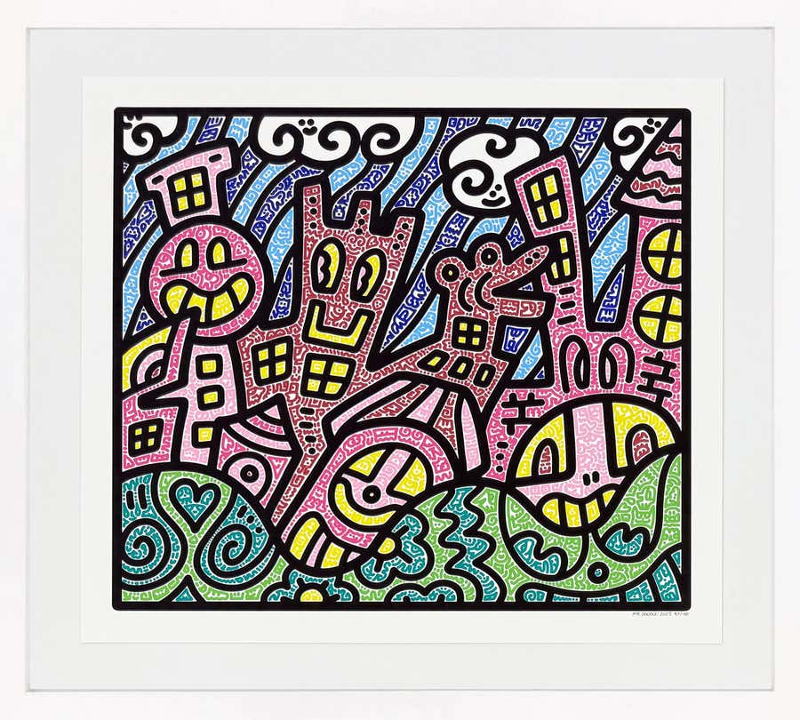 Pretty City Hand Signed Screen Print, Framed, Street Art, 2023