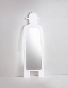 Mr. Giò Specchio Milky White Lighted Mirror by Giò Colonna Romano