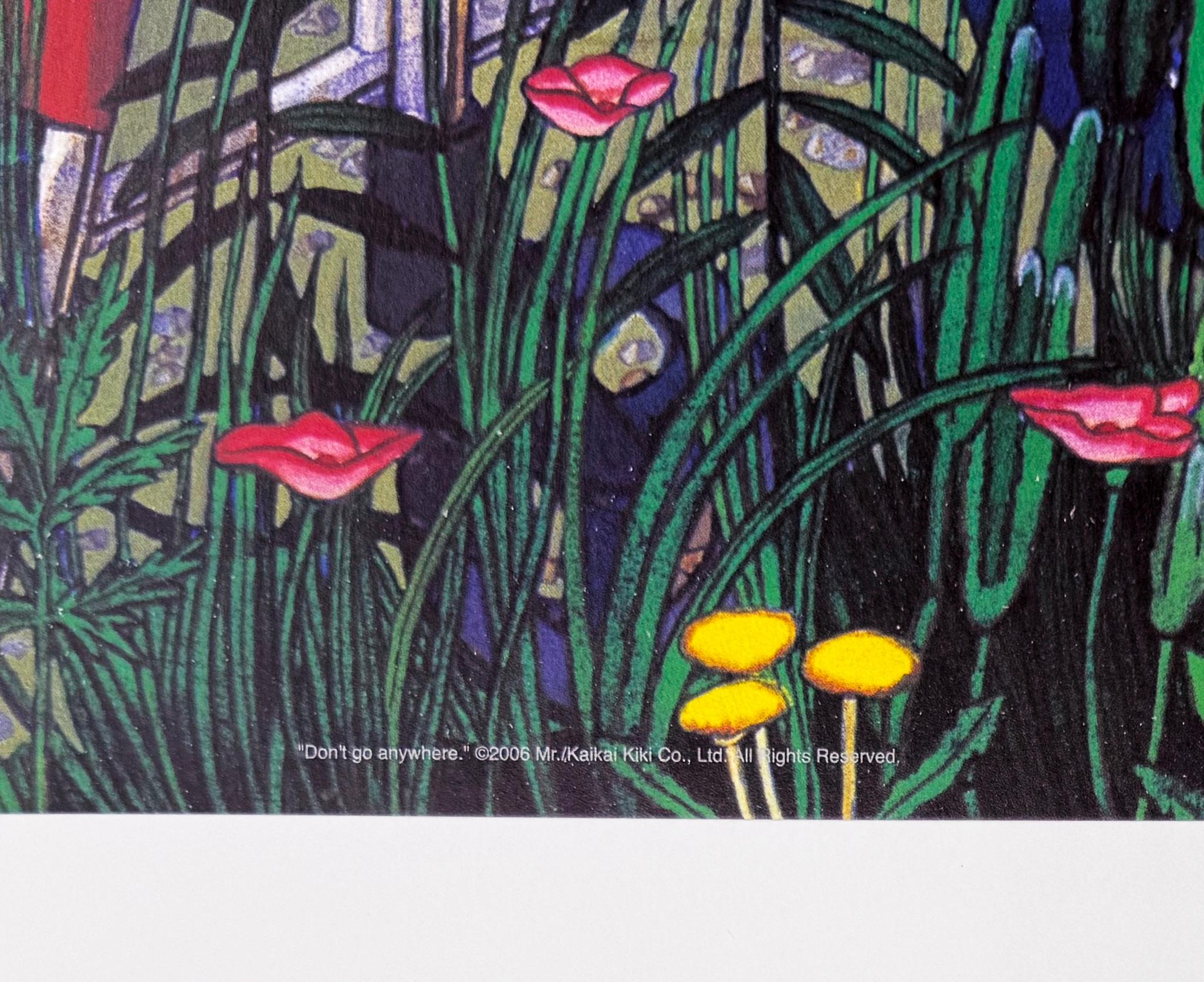 No vayas a ninguna parte (litografía enmarcada y firmada a mano) - Print Moderno de Mr. (Iwamoto Masakatu)