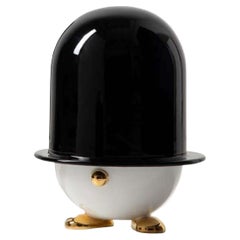 Mr. James Sculpture Glossy White Black and Gold by Bosa