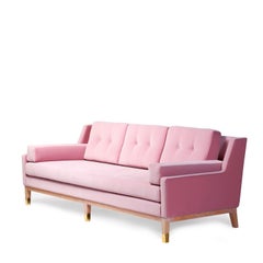21st Century Mr. Jones Sofa, 100% Baumwollsamt und Eiche Natur, von Duistt
