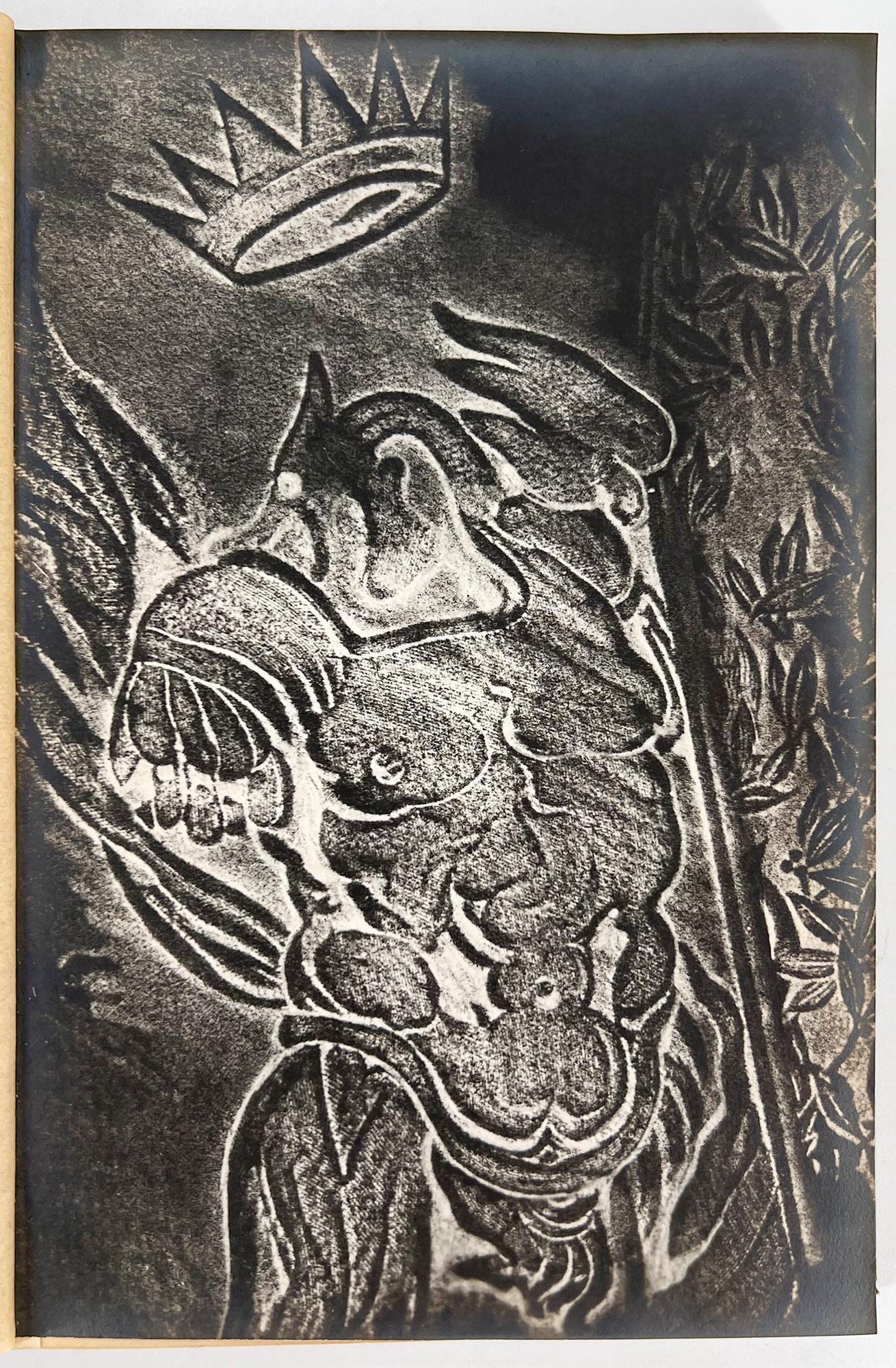 Fabric Mr. Knife Miss Fork by R. Crevel - Surrealist illustrations by MAX ERNST For Sale