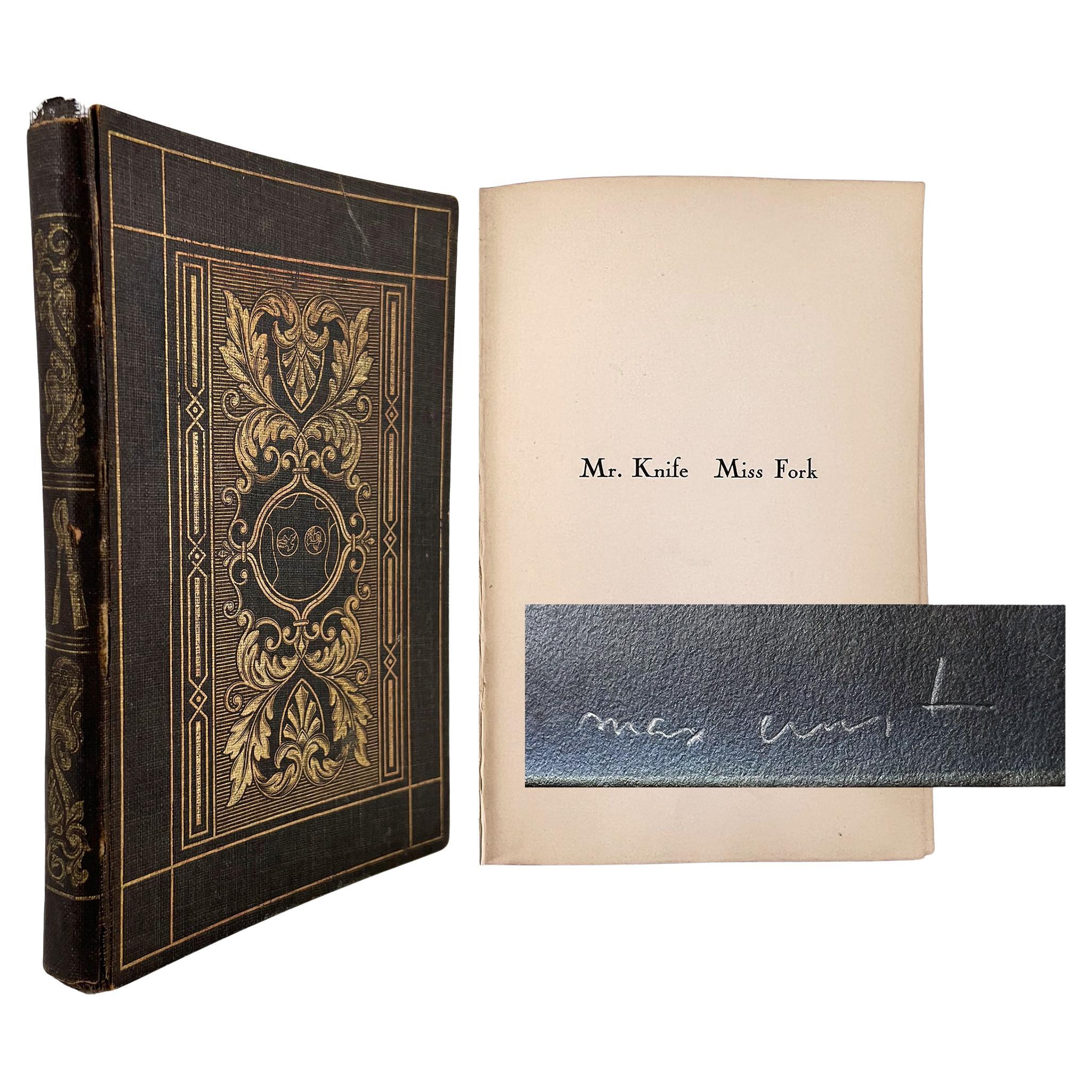 Mr. Knife Miss Fork by R. Crevel - Surrealist illustrations by MAX ERNST