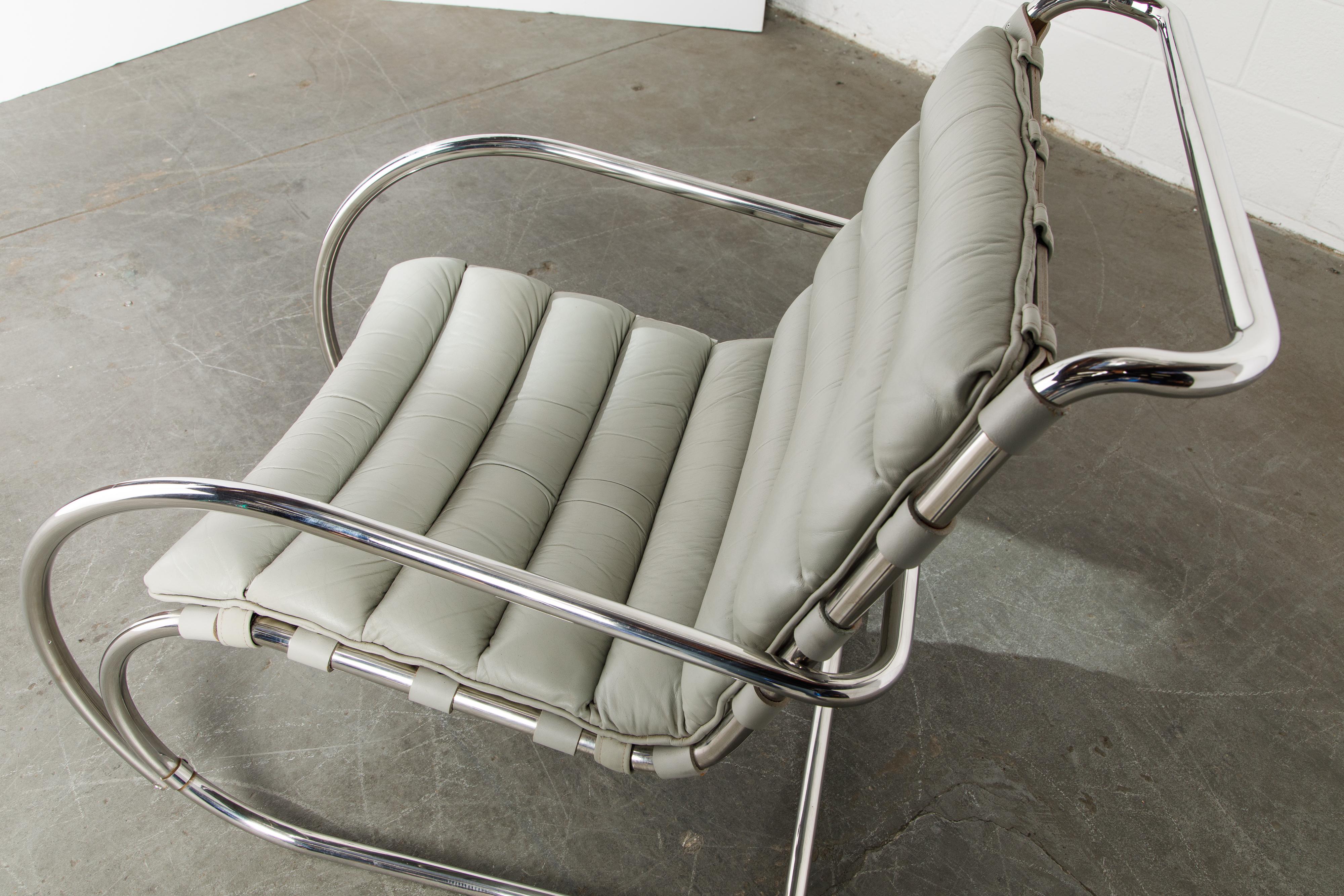 MR Lounge Armchair by Mies van der Rohe for Knoll International, Signed 1988 8