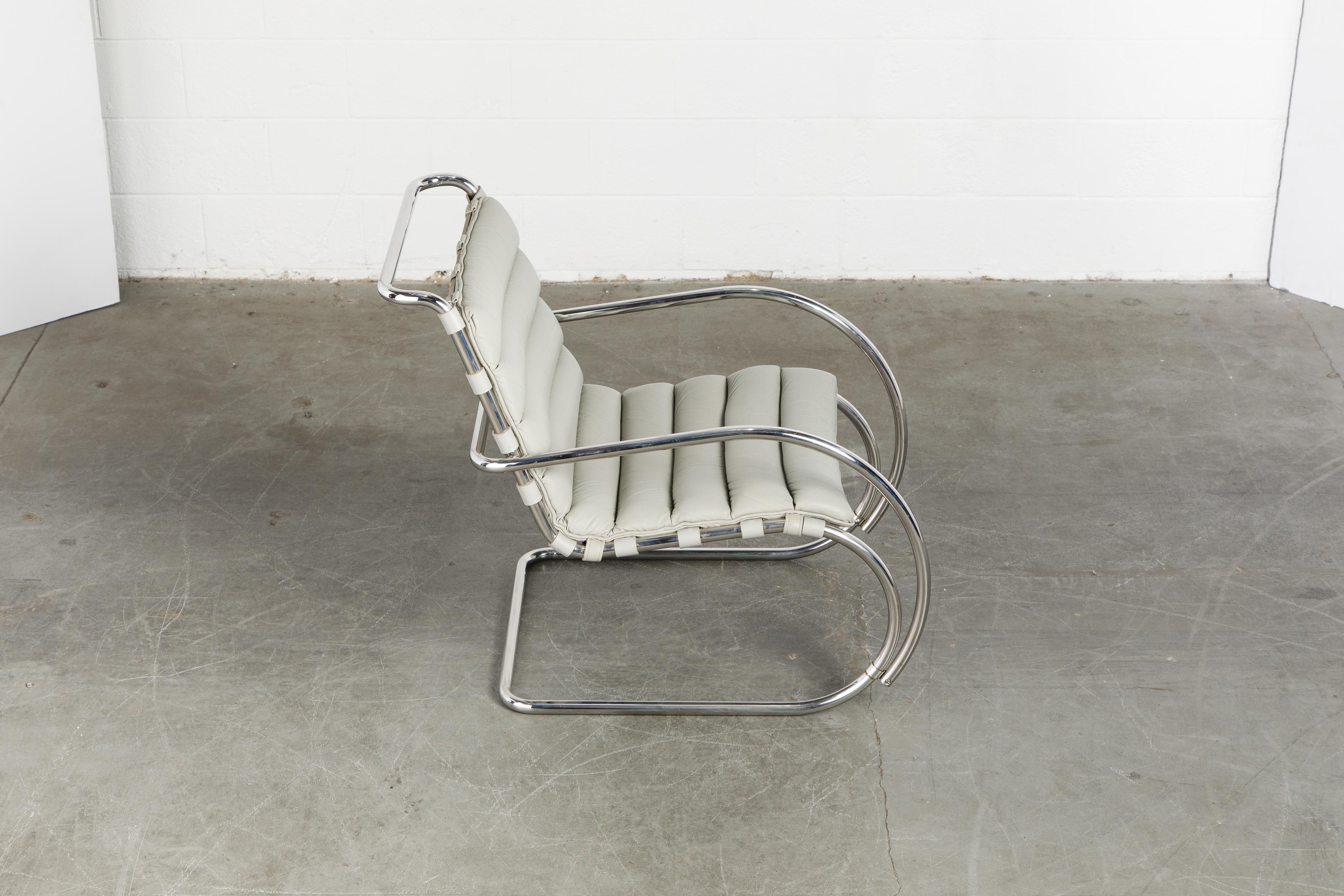 Late 20th Century MR Lounge Armchair by Mies van der Rohe for Knoll International, Signed 1988
