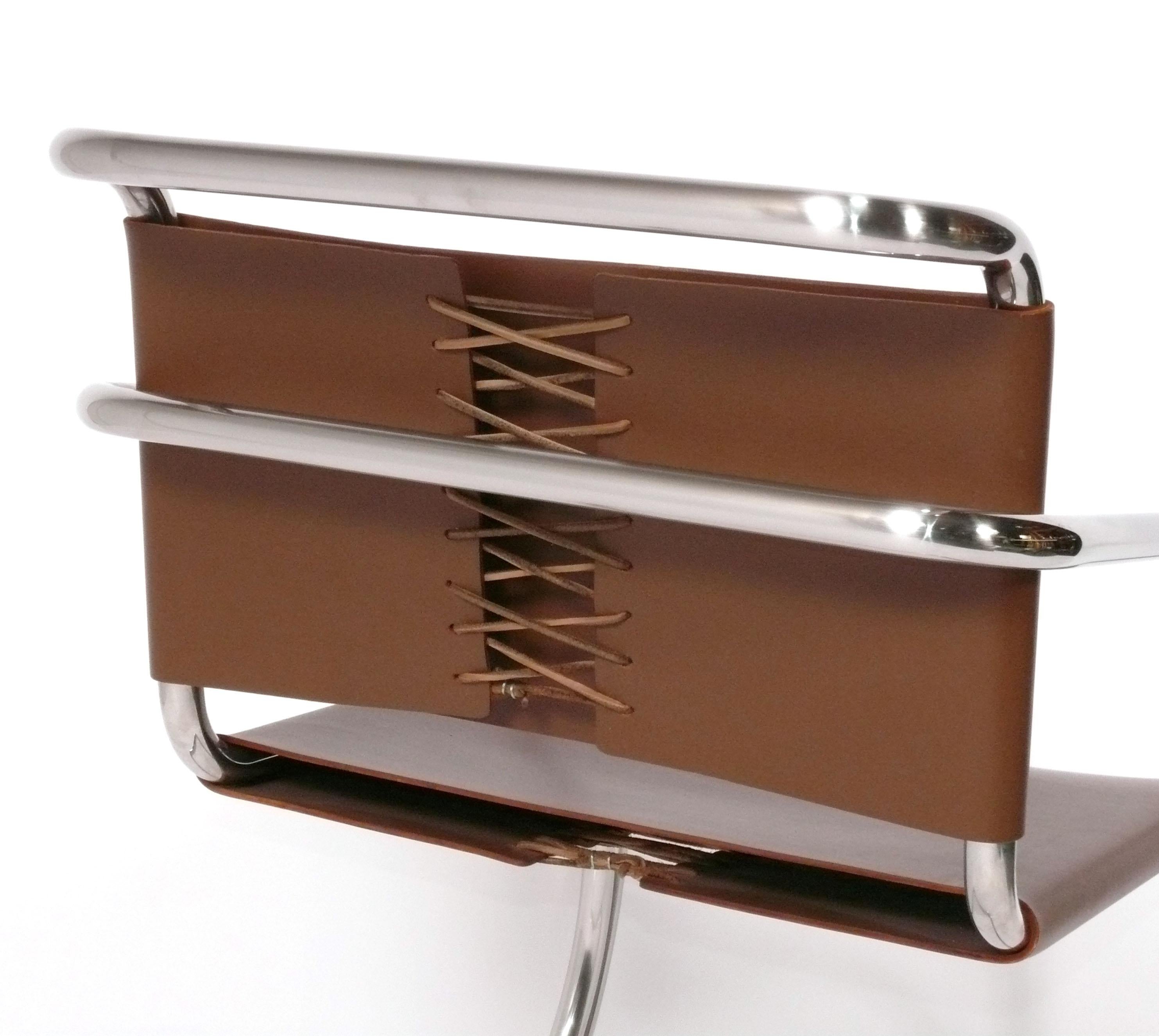 Plated MR Lounge Chair by Mies Van Der Rohe for Knoll