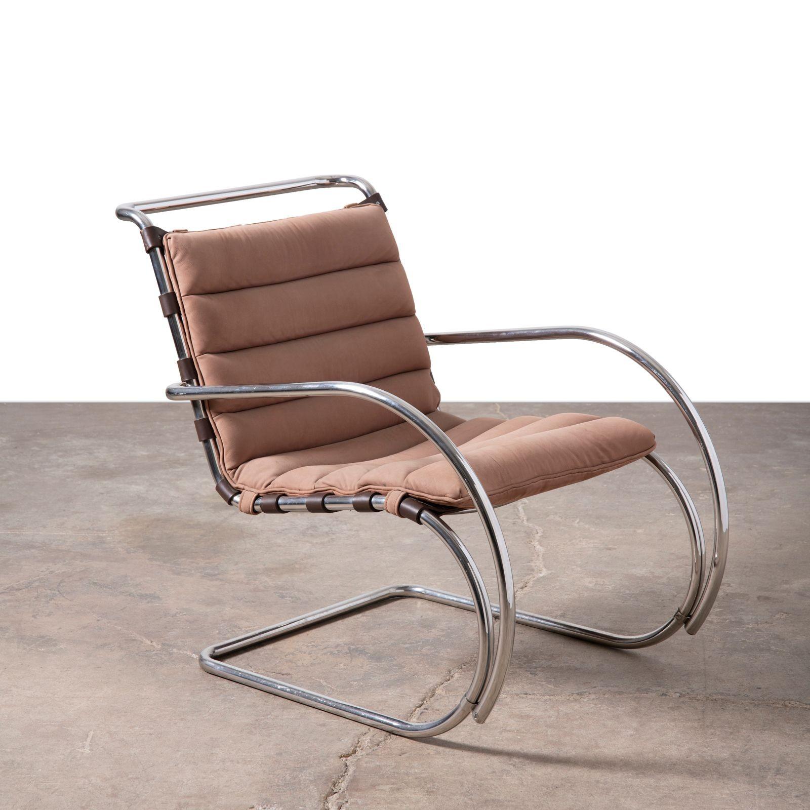 Sillas MR Lounge de Ludwig Mies van der Rhoe para Knoll finales del siglo XX en venta
