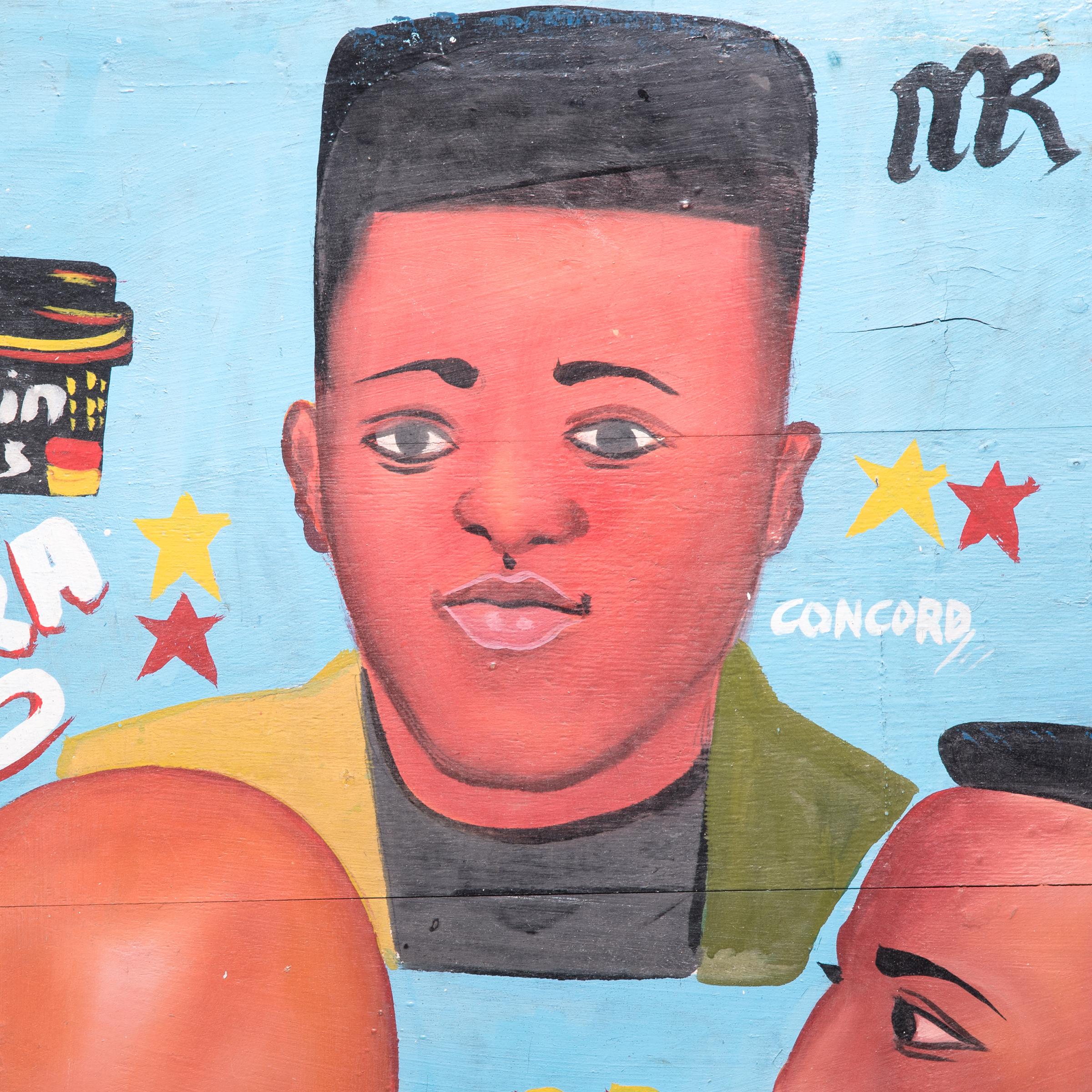 Swinging from trees or mounted to buildings, barbershop signs are fascinating examples of pop and Folk Art in Africa. Each sign takes on the unique personality of its owner, expressing both their hairdressing options, and the promises that come with