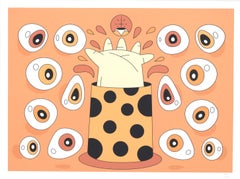 "Ojos de tigre" serigraphy, tiger, pop art, Mexican, contemporary, print, eyes
