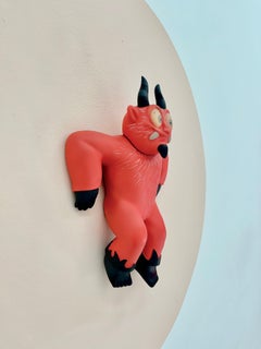 Jouet d'art Diablito de pared I, red devil, pop art, mexicain, contempo, sculpture