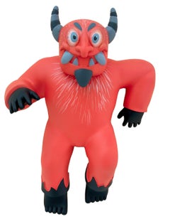 "Diablito de pared III" giocattolo artistico, rosso, pop art, messicano, contempo, scultura
