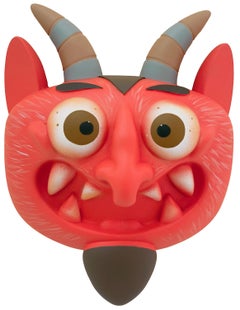 "Diablito V" art toy, diablo rojo, arte pop, mexicano, máscara, contemporáneo, escultura