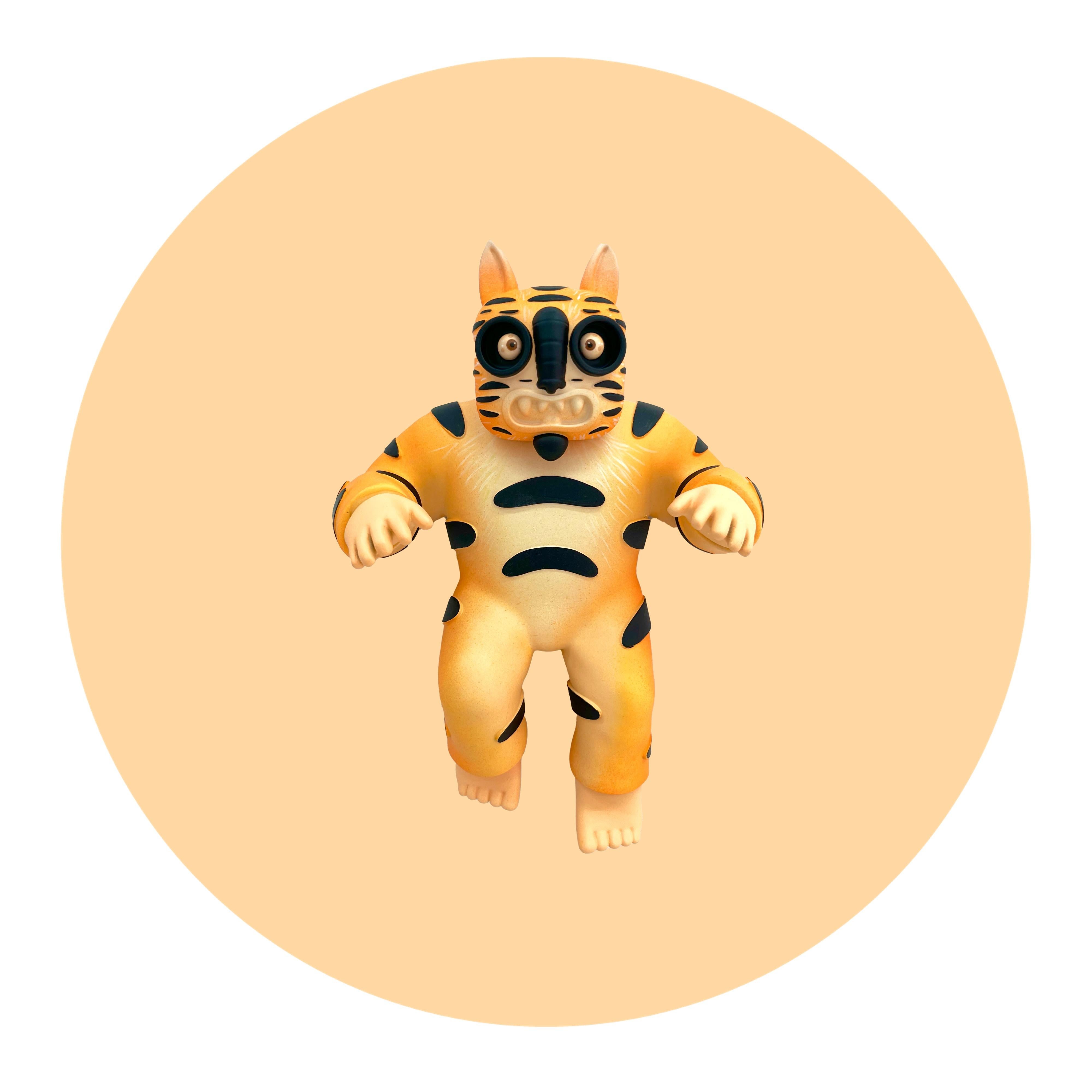 "Tigre de pared II" art toy, tigre, arte pop, mexicano, contempo, escultura