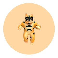 "Tigre de pared II" art toy, tigre, arte pop, mexicano, contempo, escultura