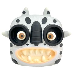 "Tigre gris I" art toy, jaguar, gray, pop art, mexican art, mask, nature
