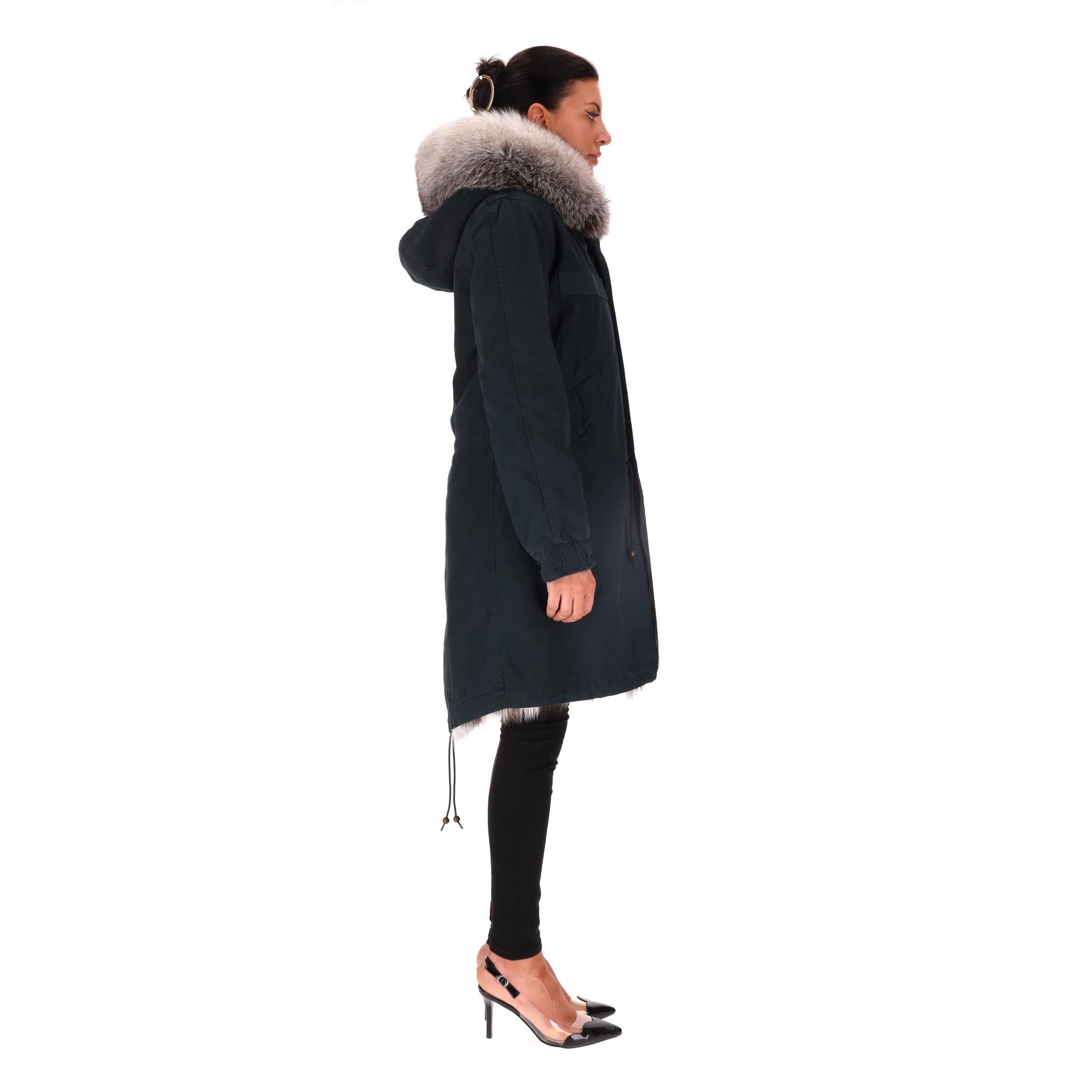 Mr & Mrs Fox - Parka foderato di pelliccia e con cappuccio - giacca e cappotto In condizioni buone in vendita a London, GB