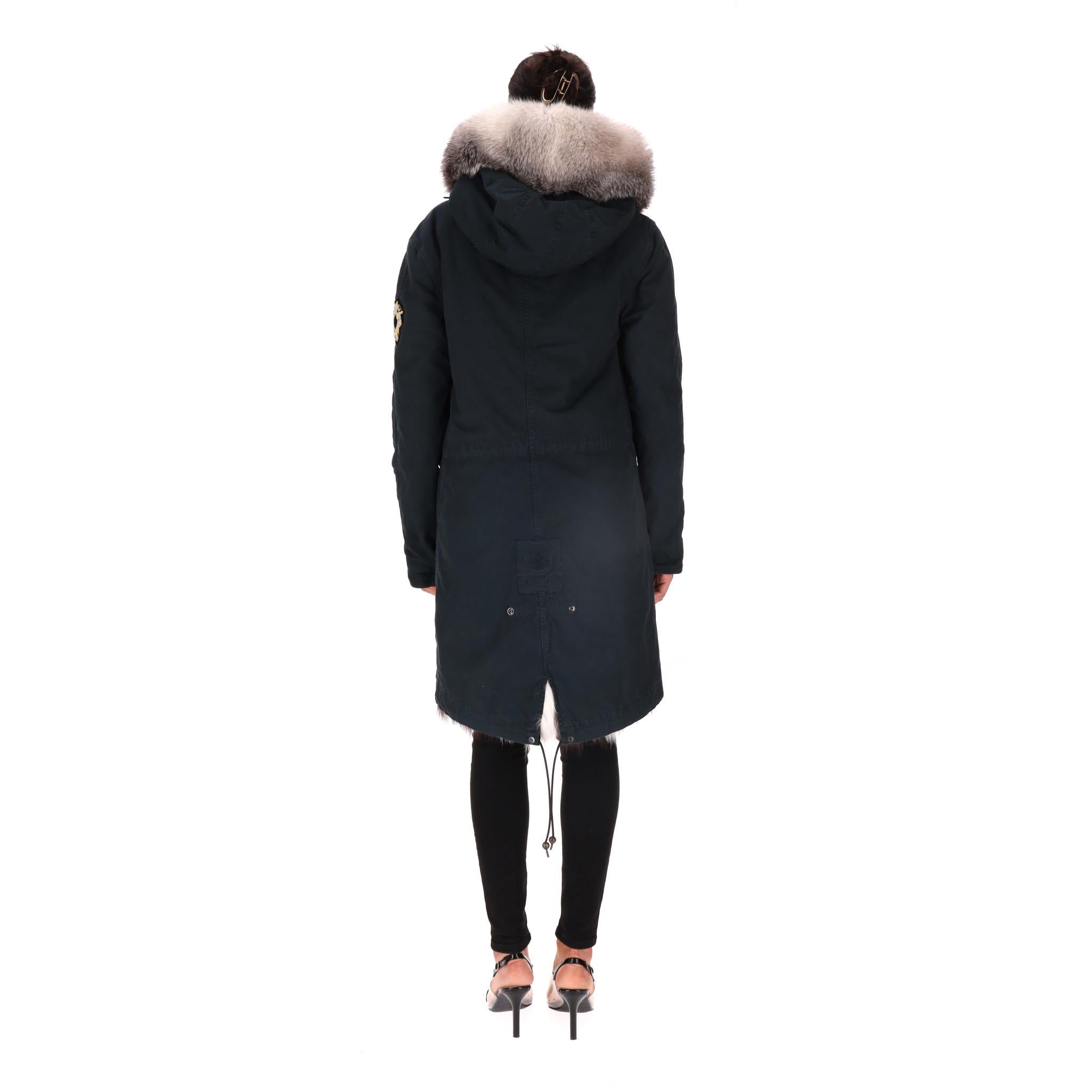 Donna Mr & Mrs Fox - Parka foderato di pelliccia e con cappuccio - giacca e cappotto in vendita