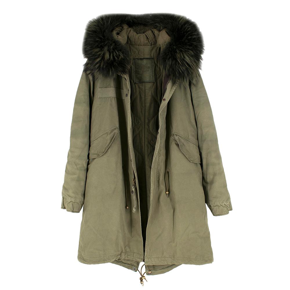 Mr & Mrs Italy Cotton Canvas Long Army Parka - New Season	SIZE S In Excellent Condition In London, GB