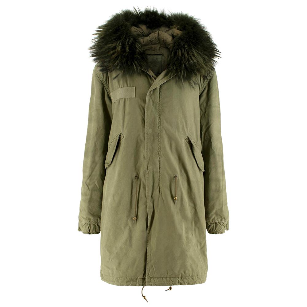 Mr & Mrs Italy Cotton Canvas Long Army Parka - New Season	SIZE S