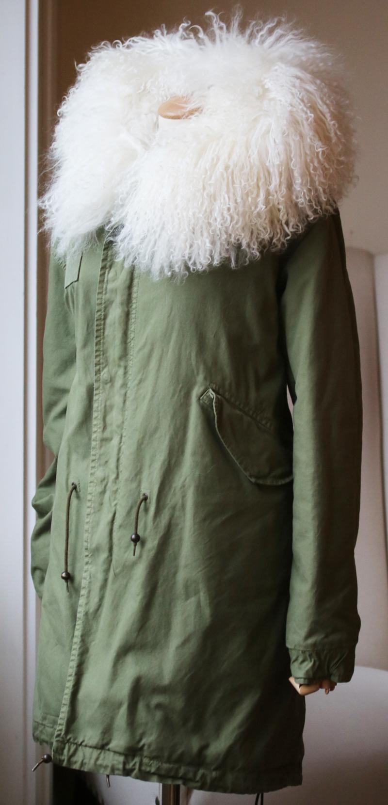 Mr & Mrs Italy Shearling-Lined Cotton-Canvas Parka  In Excellent Condition In London, GB