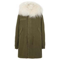 Mr & Mrs Italy Shearling-Lined Cotton-Canvas Parka 
