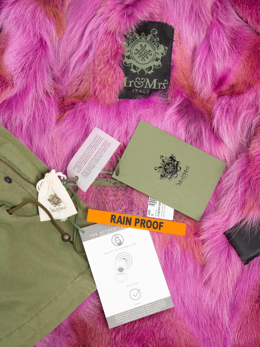 damen parka mit fell gefüttert