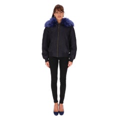 Mr & Mrs Raccoon Fur Trimmed Bomber Jacket