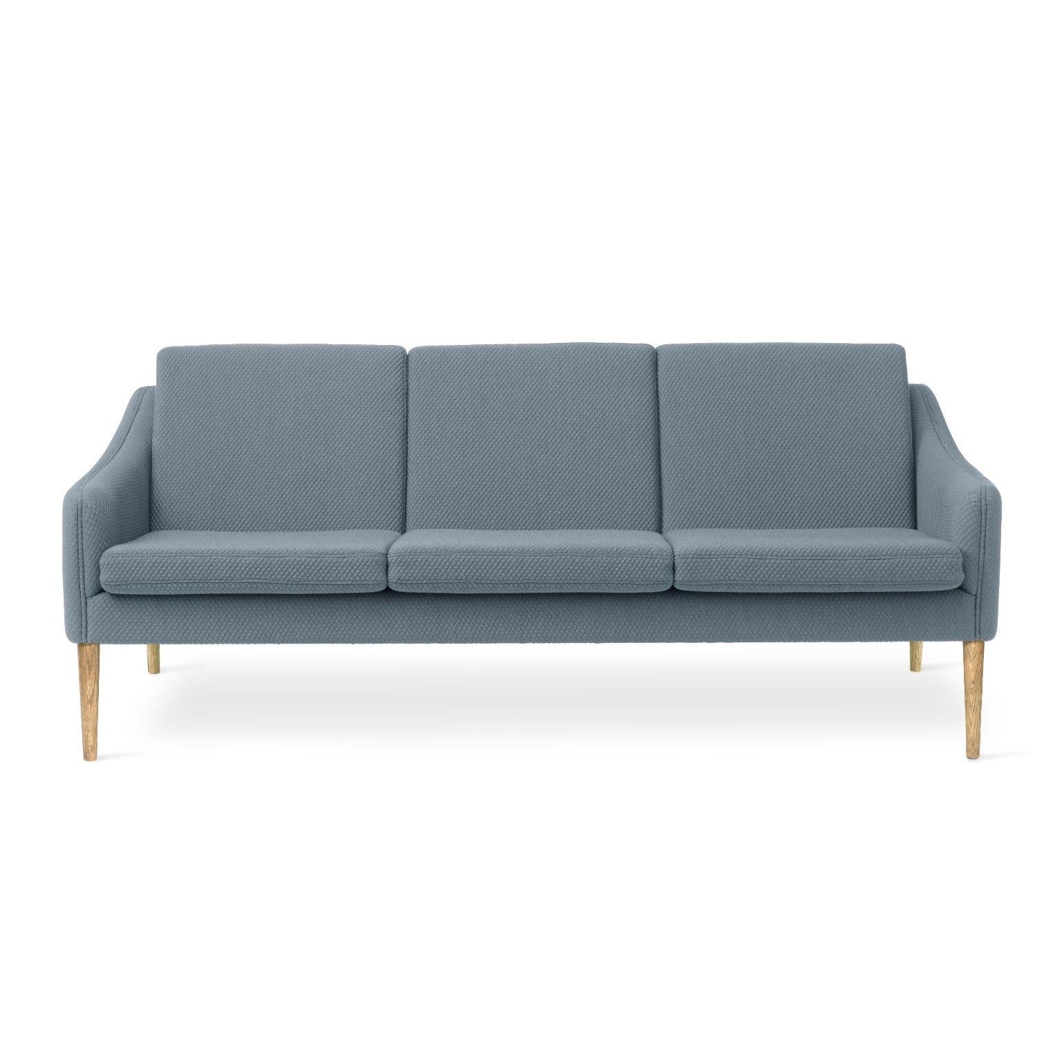Mr Olsen 3 seater oak mosaic cloudy grey by Warm Nordic
Dimensions: D 201 x W 79 x H 78/46 cm
Material: Textile upholstery, Foam, Spring system, Solid oiled oak legs, Solid smoked oak legs
Weight: 50 kg
Also available in different colours and