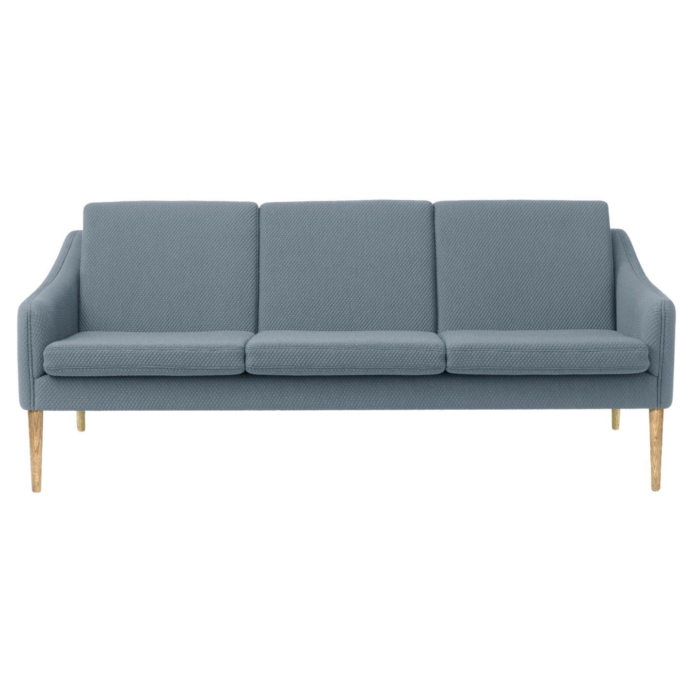 Mr Olsen 3 Seater Oak Mosaic Cloudy Grey by Warm Nordic For Sale