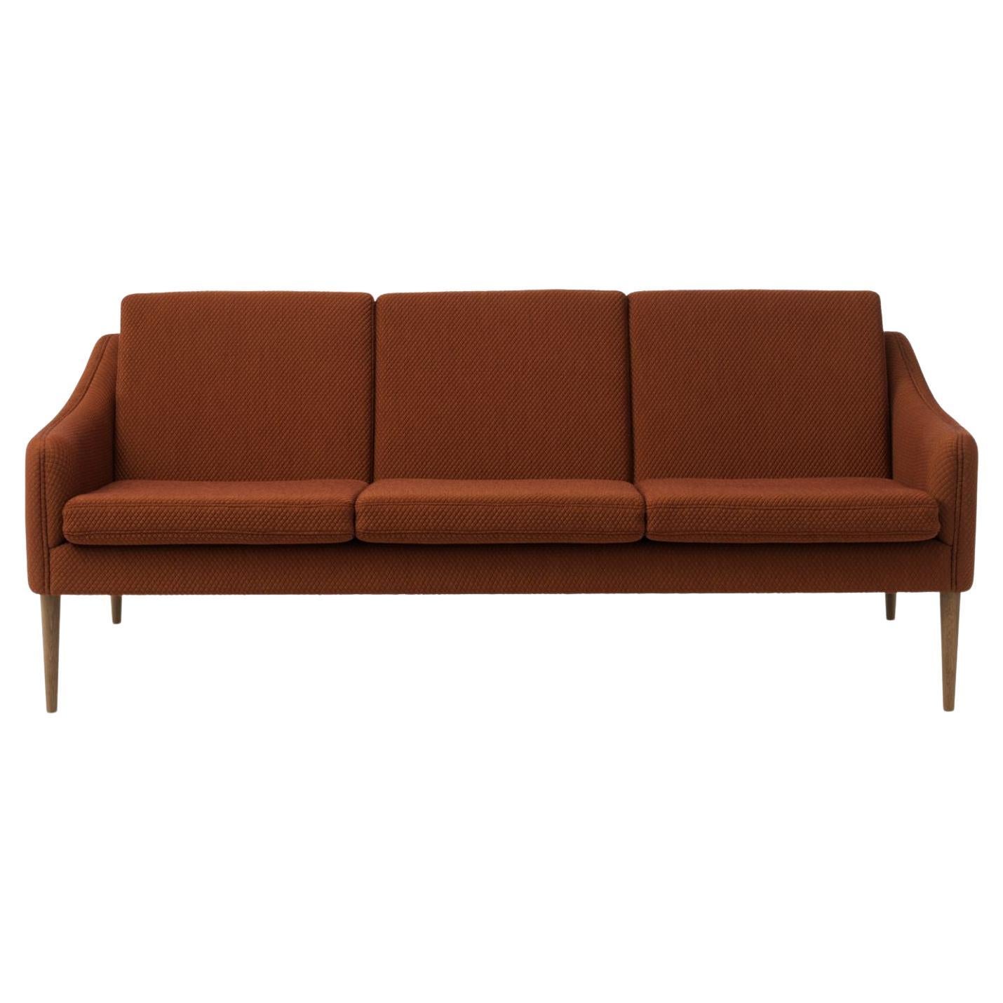 Mr Olsen 3 Seater Oak Mosaic Spicy Brown by Warm Nordic For Sale