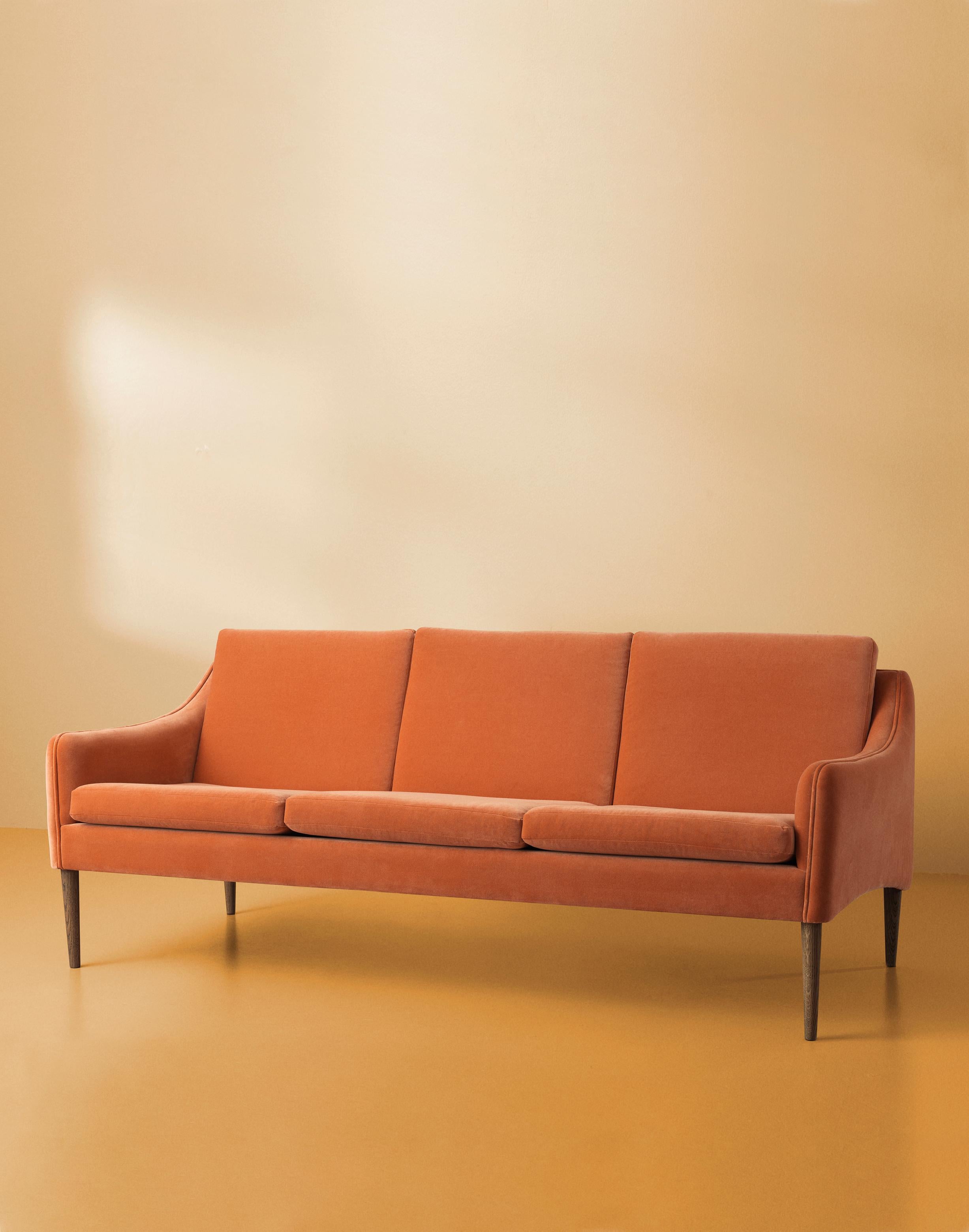 Mr. Olsen 3-Seat Sofa with Smoked Oak Legs, by Hans Olsen from Warm Nordic For Sale 13