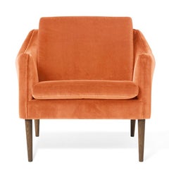 Sedia da salotto Mr. Olsen in rovere massiccio affumicato Rusty Rose di Warm Nordic