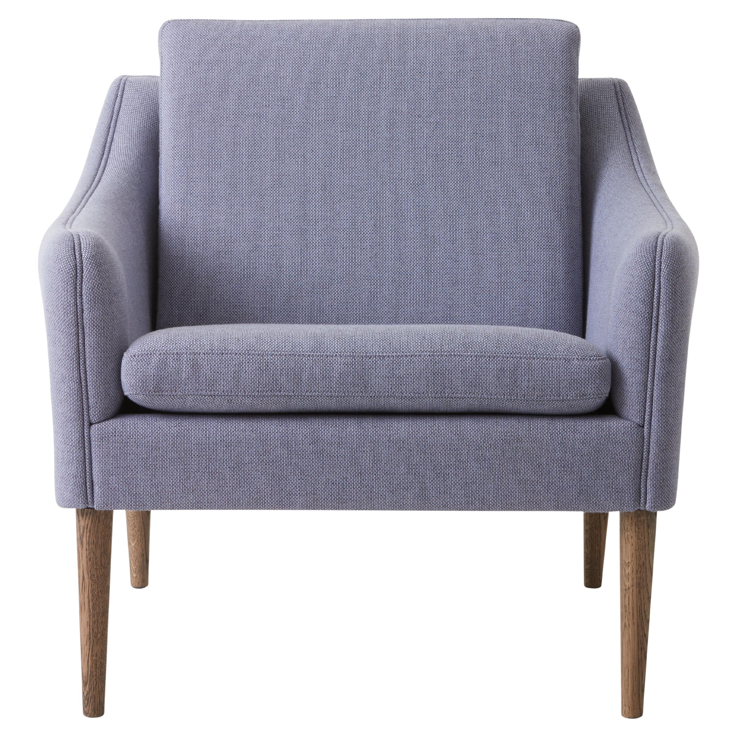 Mr. Olsen Lounge Chair Solid Smoked Oak Soft Violet by Warm Nordic