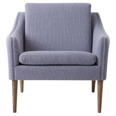 Mr. Olsen Lounge Chair Solid Smoked Oak Soft Violet by Warm Nordic