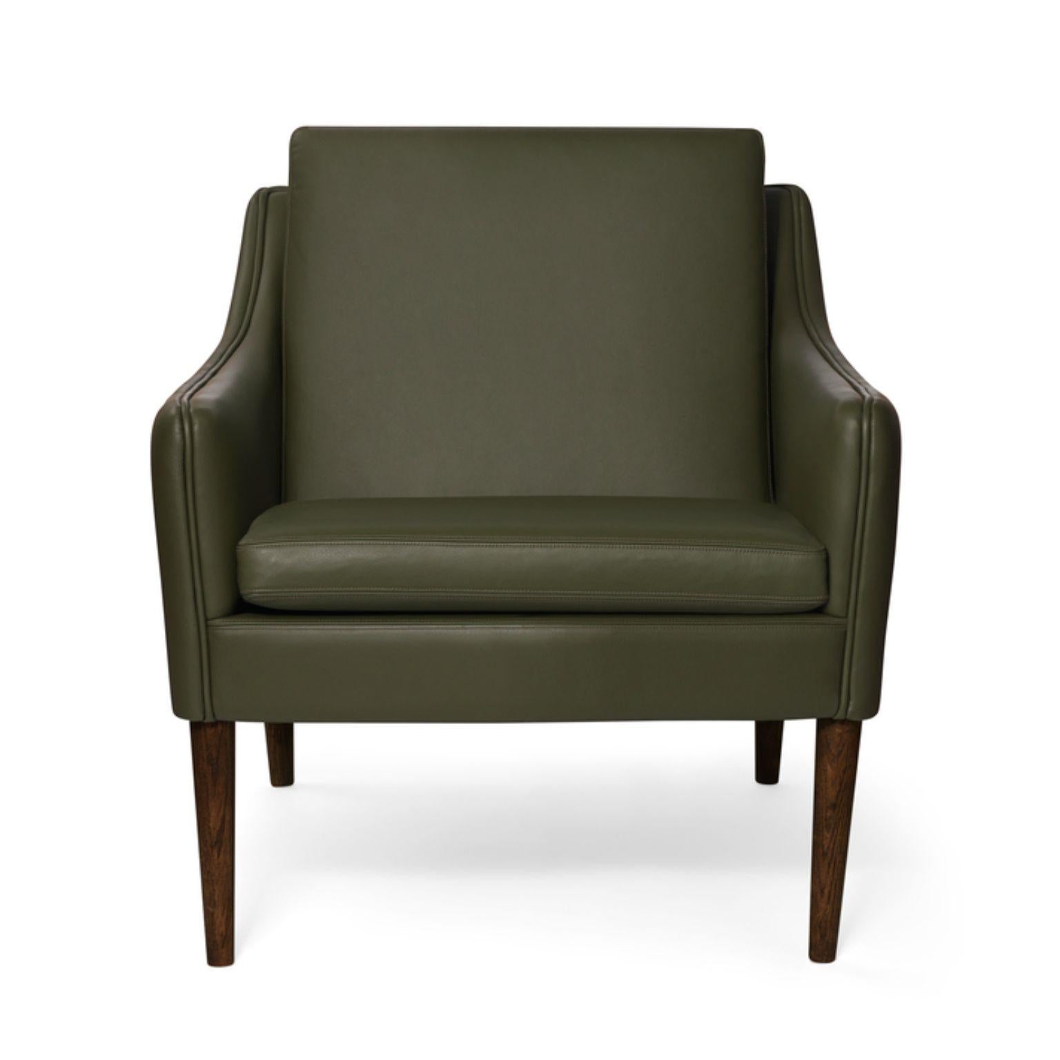 Mr. Olsen lounge chair solid walnut pickle green leather by Warm Nordic
Dimensions: D81 x W79 x H 78 cm
Material: Textile upholstery, Foam, Spring system, Oak, Leather, Walnut
Weight: 27 kg
Also available in different colours, materials and
