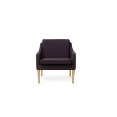 Mr. Olsen Lounge Chair Sprinkles Solid Smoked Oak, Eggplant by Warm Nordic