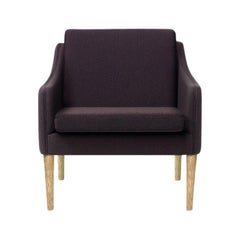 Chaise longue Sprinkles de M. Olsen en chêne massif fumé, aubergine par Warm Nordic