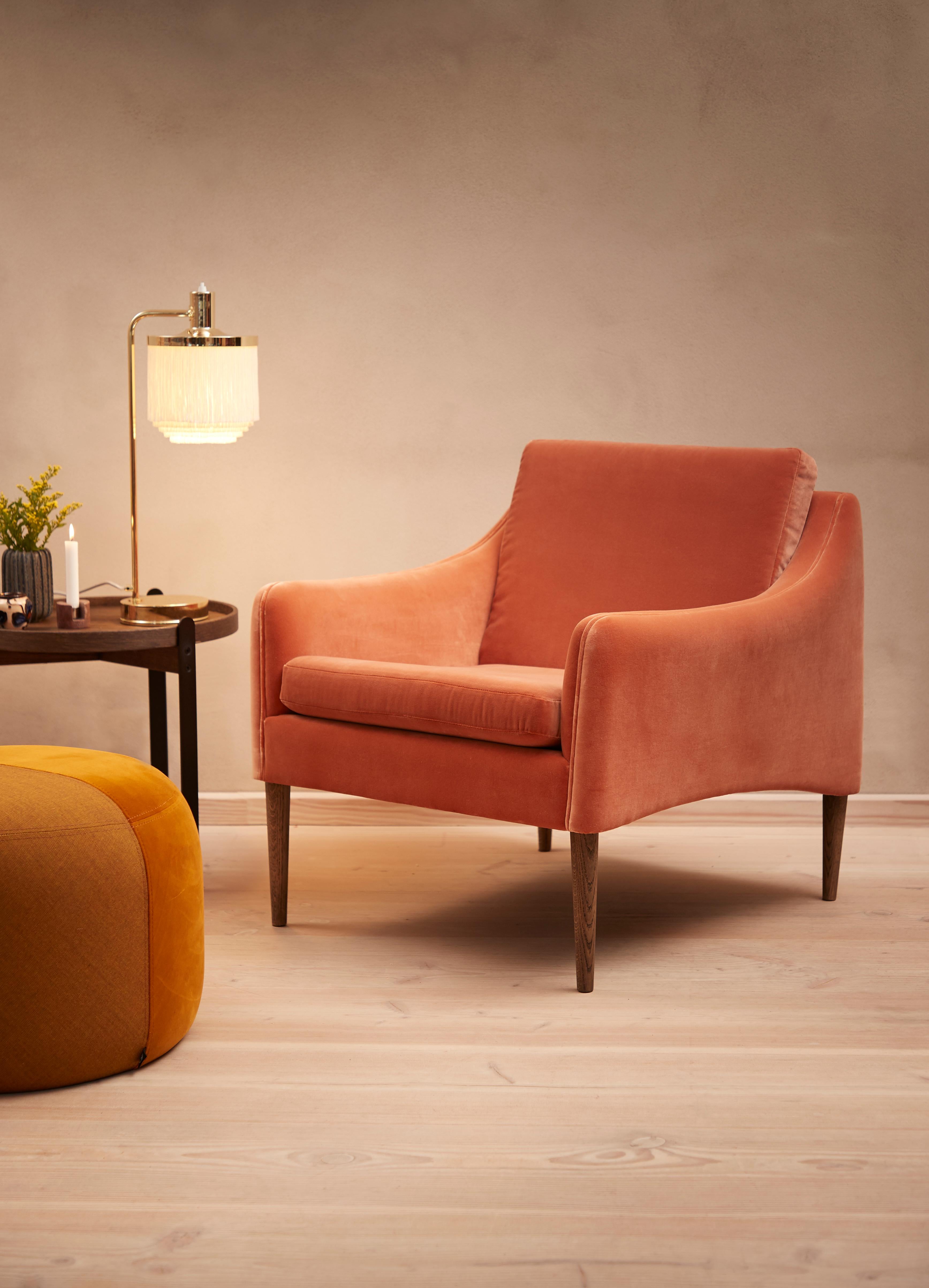 Foam Mr. Olsen Lounge Chair with Walnut Legs, by Hans Olsen from Warm Nordic For Sale