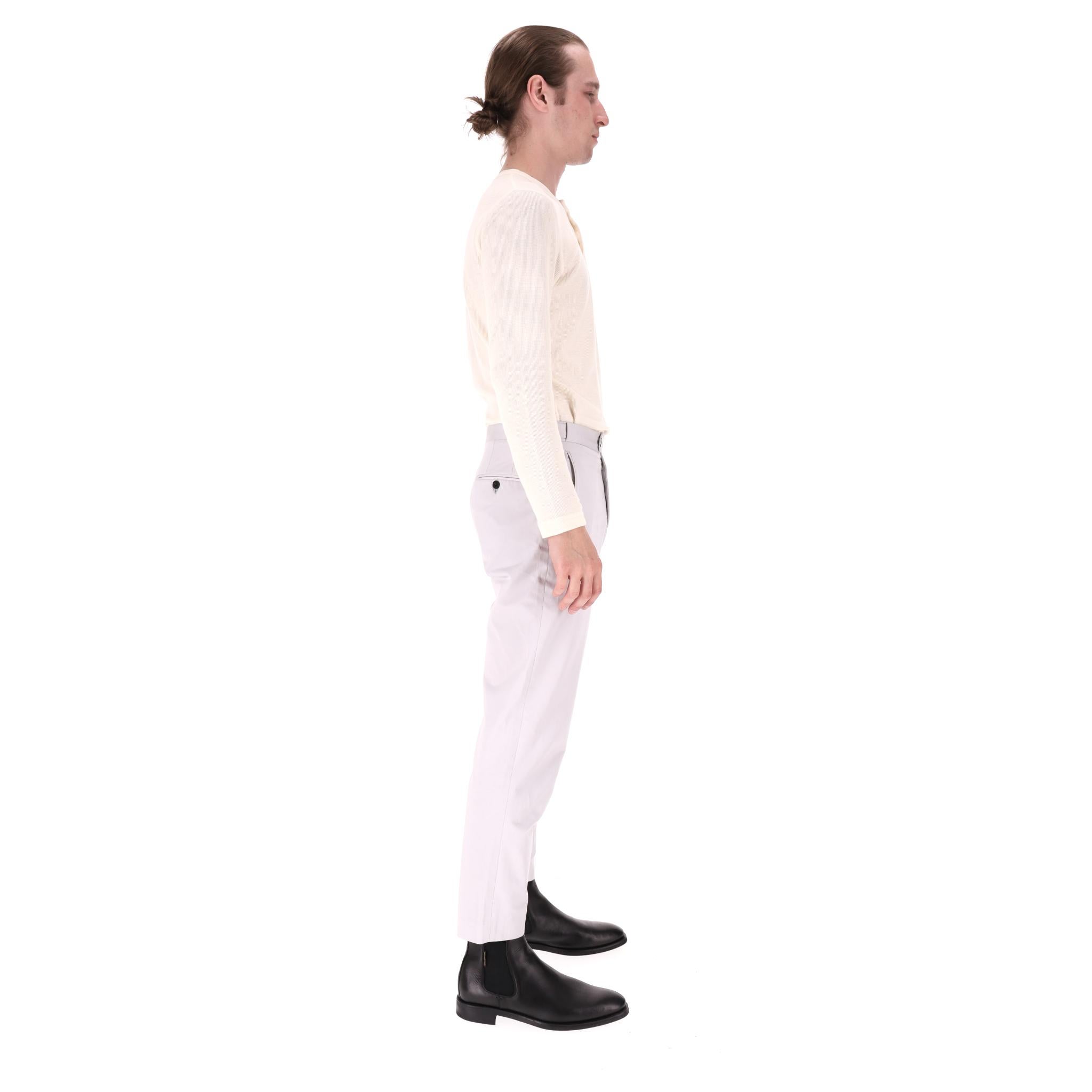 Pantalón Chino de Algodón Slim Fit Mr P. Gris en venta