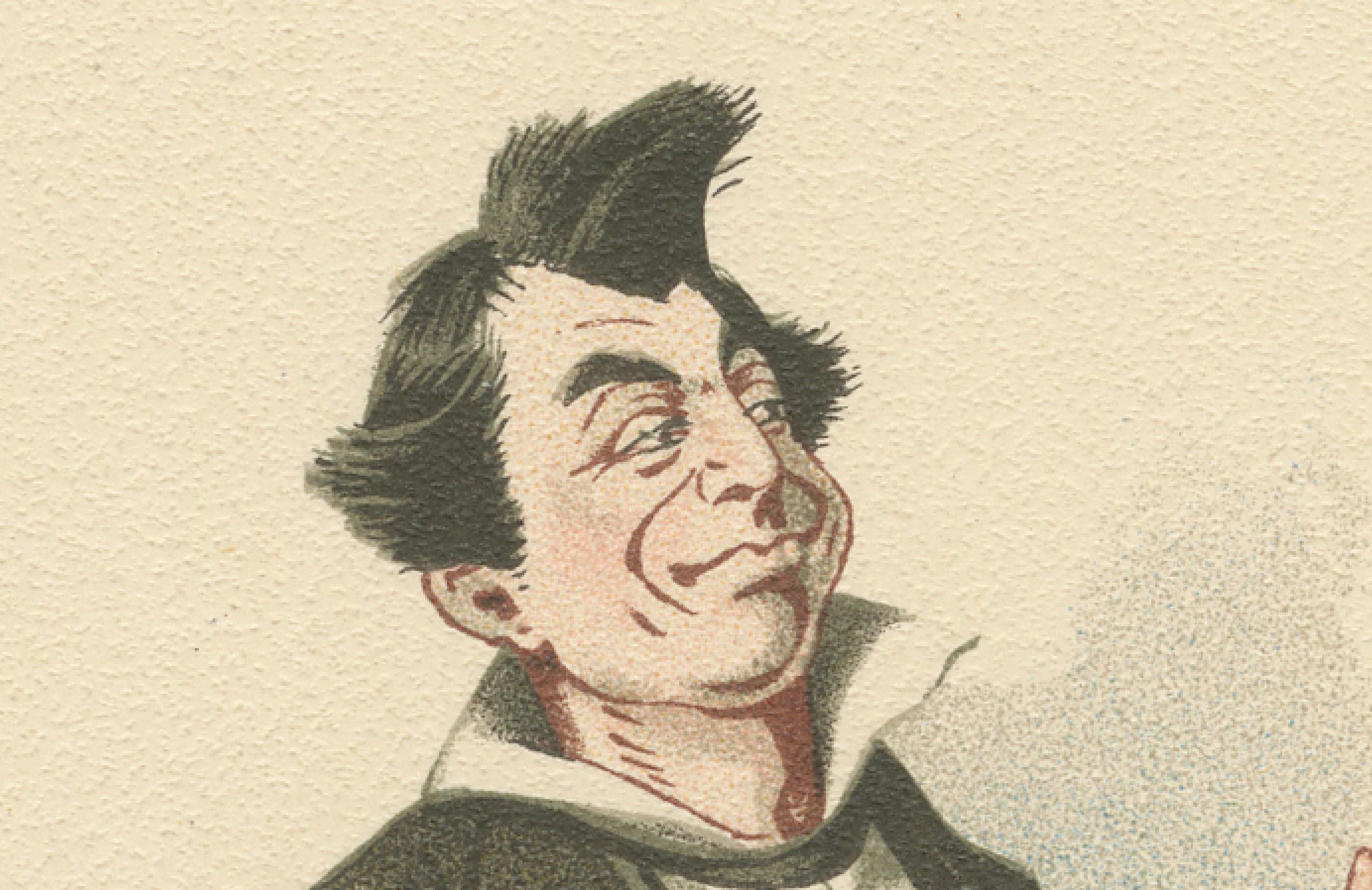 Mr. Pecksniff aus Martin Chuzzlewit - Dickens Charakter Lithographie von Kyd, 1889 (19. Jahrhundert) im Angebot