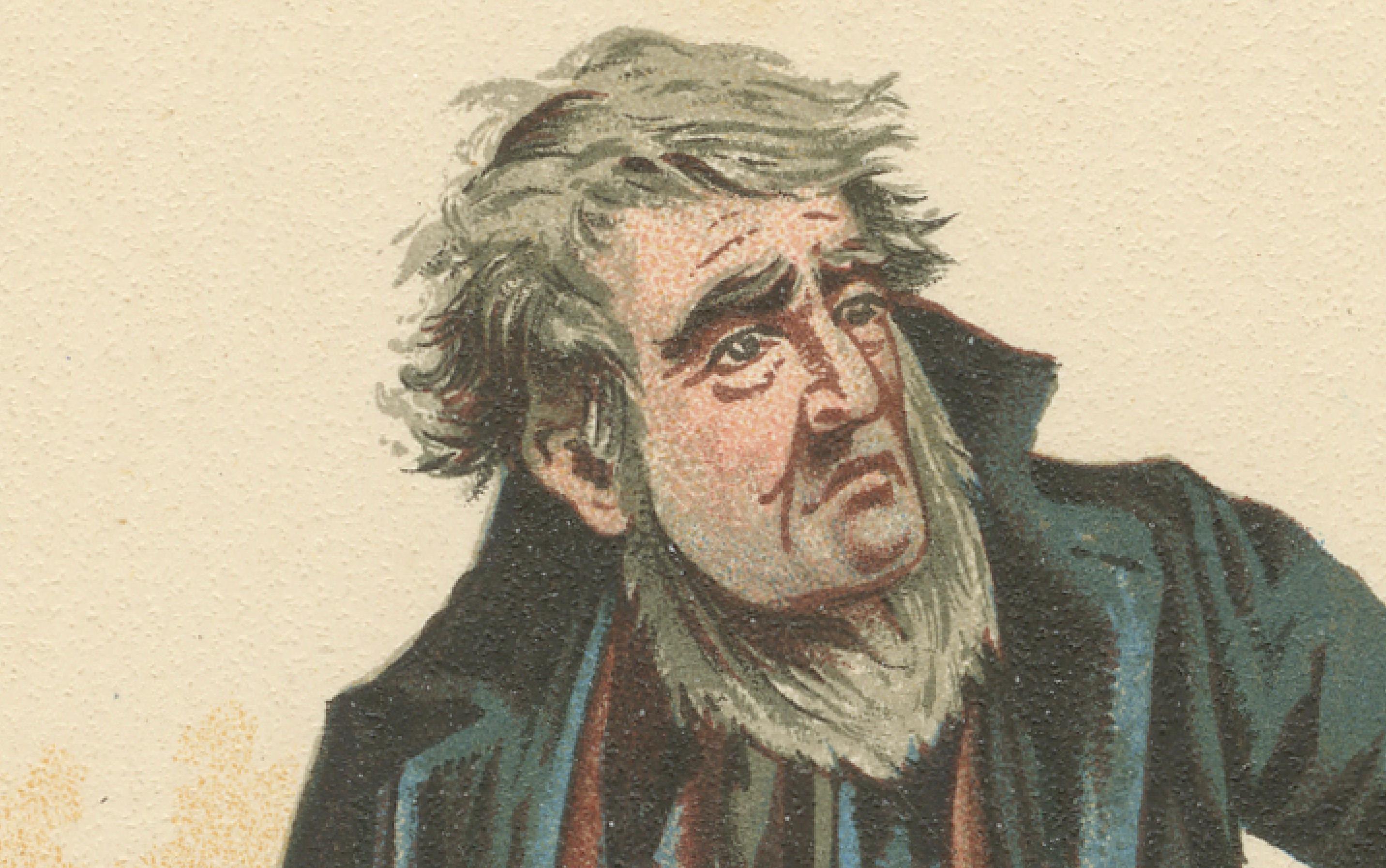 Mr. Peggotty aus David Copperfield - Kyd Charakterdruck nach Dickens, ca. 1889 (19. Jahrhundert) im Angebot